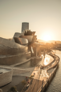 Sunset at Guggenheim Bilbao.