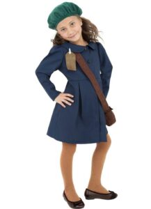 Child dressed in an Anne Frank costume