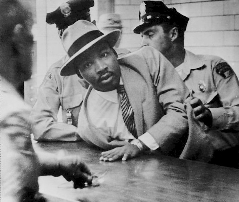 MLK Montgomery Alabama arrest photo