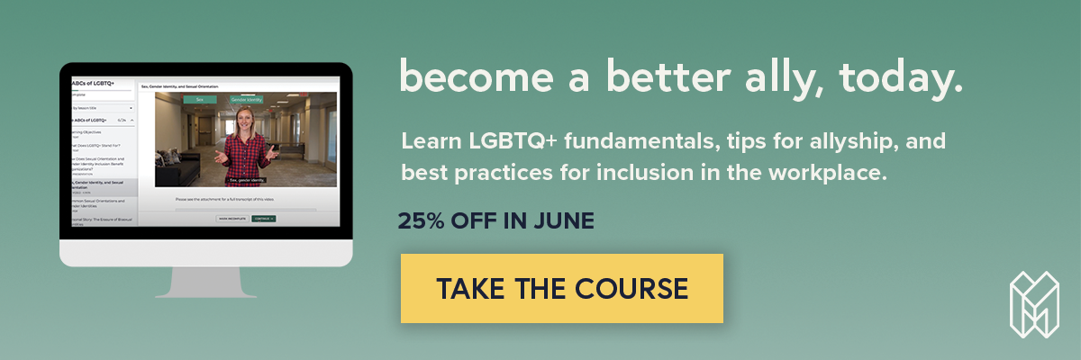 The ABCs of LGBTQ+ course banner advertisement