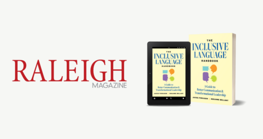 Raleigh Magazine logo beside The Inclusive Language Handbook