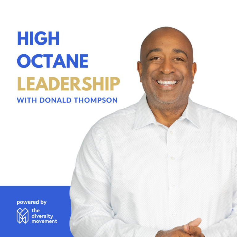 Donald headshot on a High Octane Leadership podcast graphic