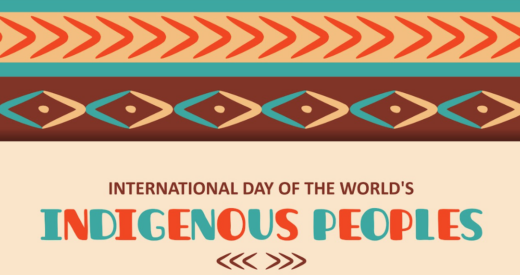 International day of the worlds Indigenous peoples stock illustration