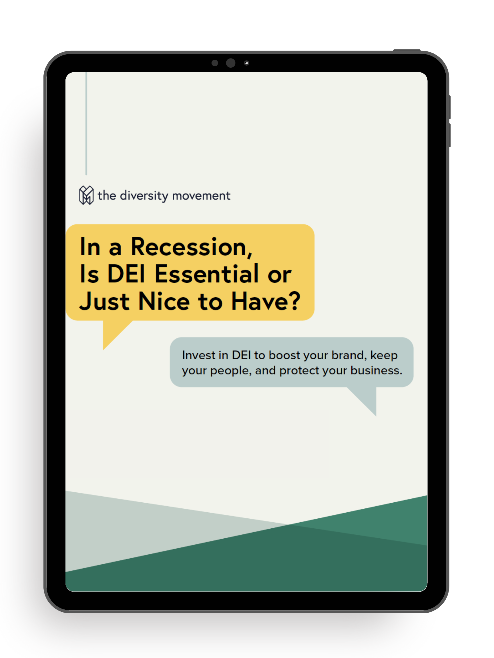 recession whitepaper cover on an ipad screen