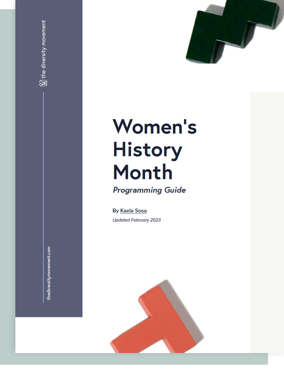 Women's History Month Programming Guidebook cover image
