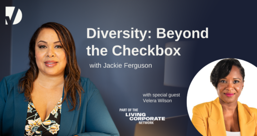 Jackie Ferguson gets ready to sit down with Velera Wilson on this weeks episode of Diversity: Beyond the Checkbox