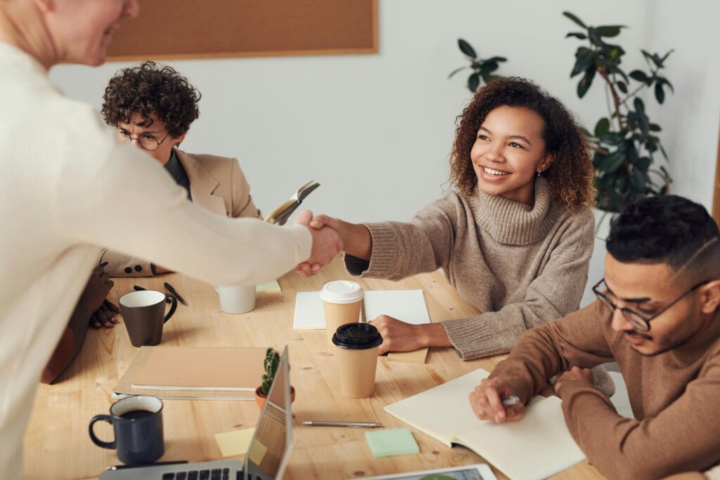 employees working on a project