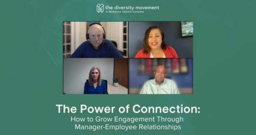 Cover graphic of a screenshot from the webinar featuring the panelists and Jackie Ferguson, placed on a TDM green background with the title of the webinar under the image.