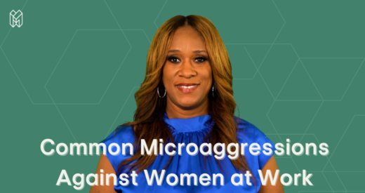 Thumbnail with TDMs Shelley Willingham in the center, with the video title overlayed on top - Common Workplace Microaggressions Against Women