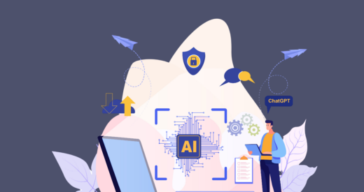 Ai technology, Artificial Intelligence. man using technology smart robot AI, artificial intelligence by enter command prompt for generates something, Futuristic technology transformation. Chat with AI