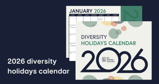 graphic of the 2026 diversity holidays calendar for work